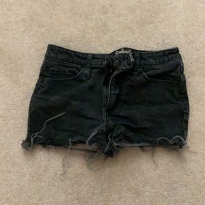 Black Jean Shorts